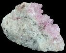 Cobaltoan Calcite Crystals on Calcite Matrix - Morocco #49233-1